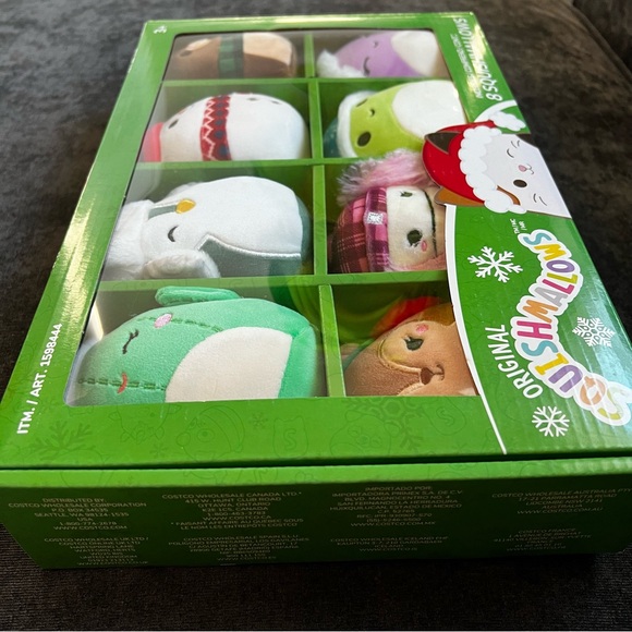 NIB Squishmallows 4-inch Ornament Plush 8-pack Winter Assorted - Picture 6 of 7